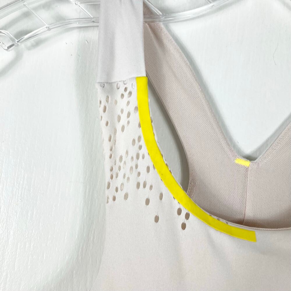 ADIDAS X PARLEY Dress M Cream Racerback Built-In-Bra Tennis Mini-Length - Picture 7 of 16